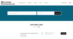 Desktop Screenshot of electricianjobs.com