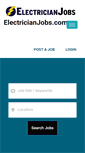 Mobile Screenshot of electricianjobs.com